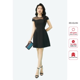 Đầm Xòe Phối Lưới 20AGAIN DEA1077