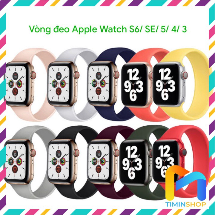 Dây Apple Watch Cao Su Solo Loop bản mới nhất Series 6