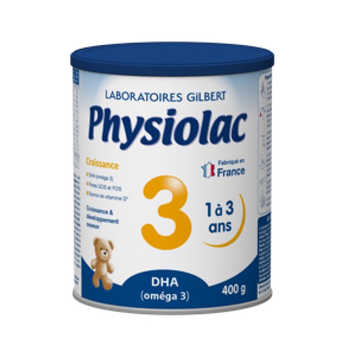 Sữa bột Physiolac 3 400g (Từ 1-3 Tuổi)