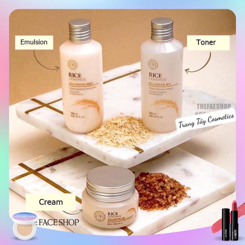 Nước hoa hồng gạo The Face Shop Toner Rice Ceramide Moisture