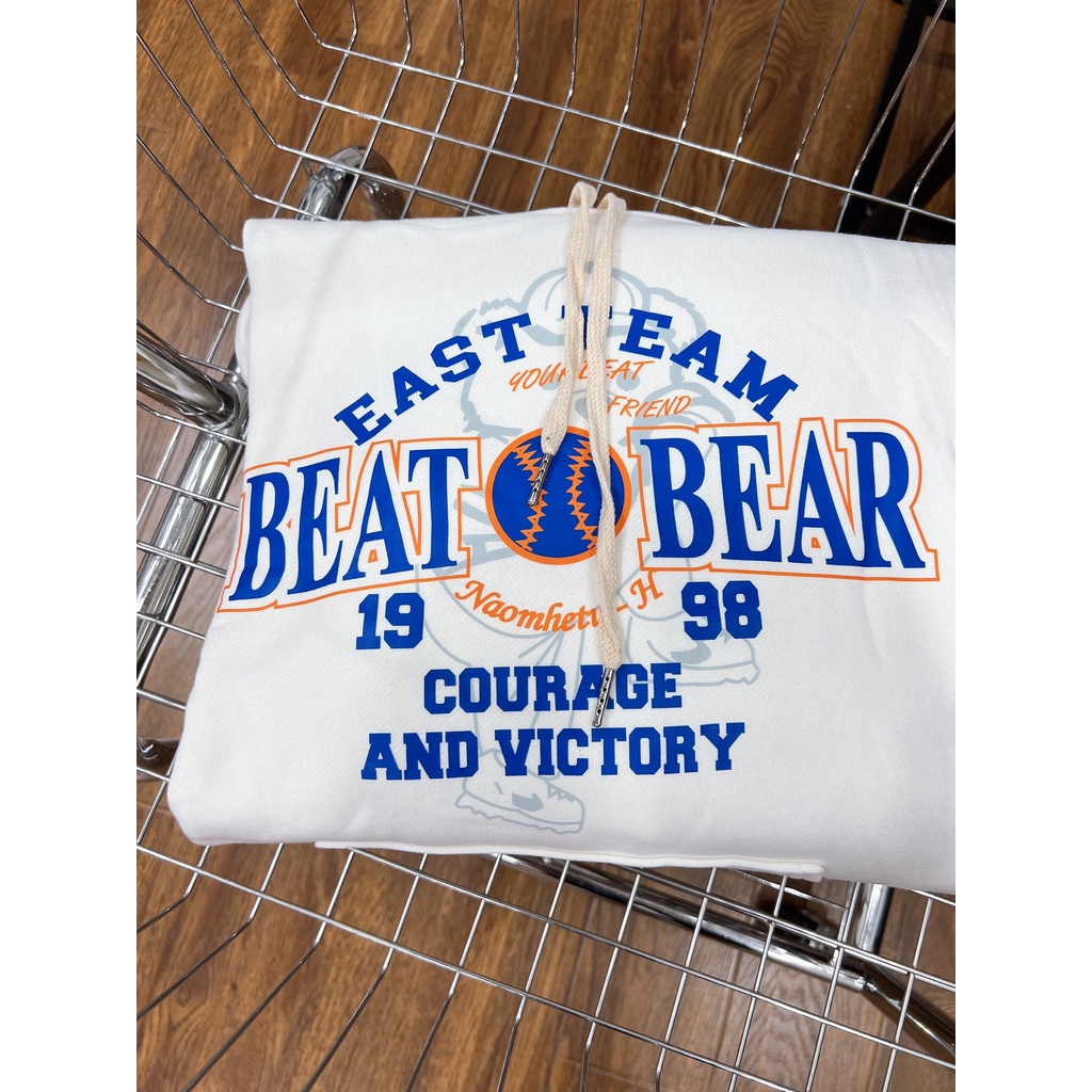 Áo hoodie trắng East Team nỉ ngoại Unisex [FREESHIP]