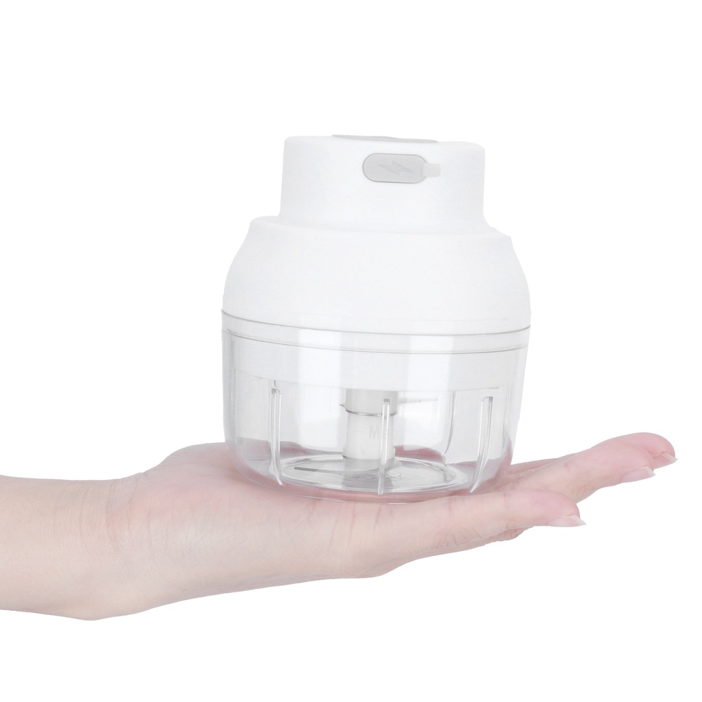 Máy cắt hạt xay tỏi mini chạy điện phụ kiện nấu ăn 100ml sạc qua cổng USB Boron069