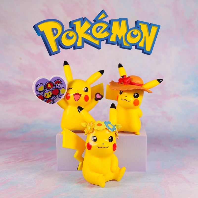 Mô hình Pikachu trang trí bánh kem dễ thương B & M Bộ Phụ Kiện Ghim Ghim Trang Trí Bánh Kem Chủ Đề Pokemon Pikachu Cho Tiệc Sinh Nhật Kỳ Nghỉ