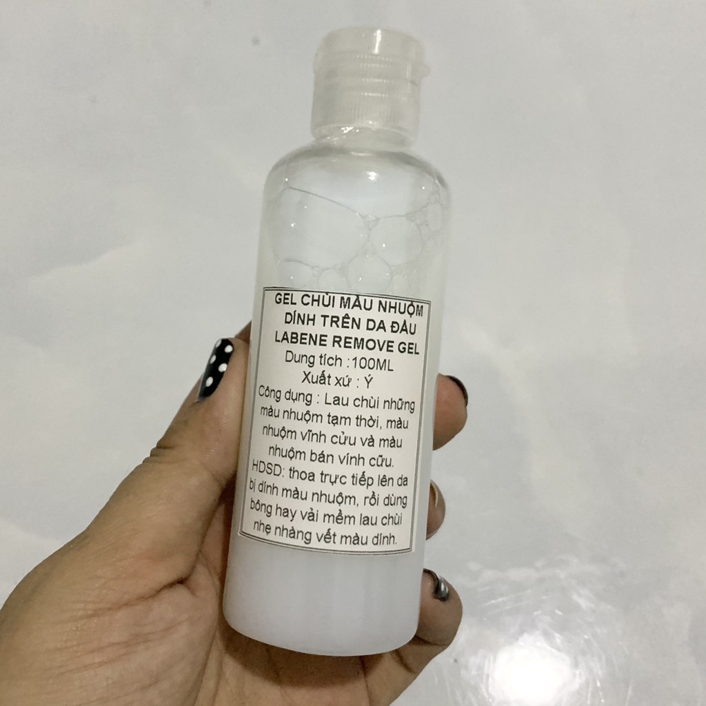 GEL CHÙI VẾT MÀU NHUỘM DÍNH TRÊN DA ĐẦU LABENE REMOVE GEL