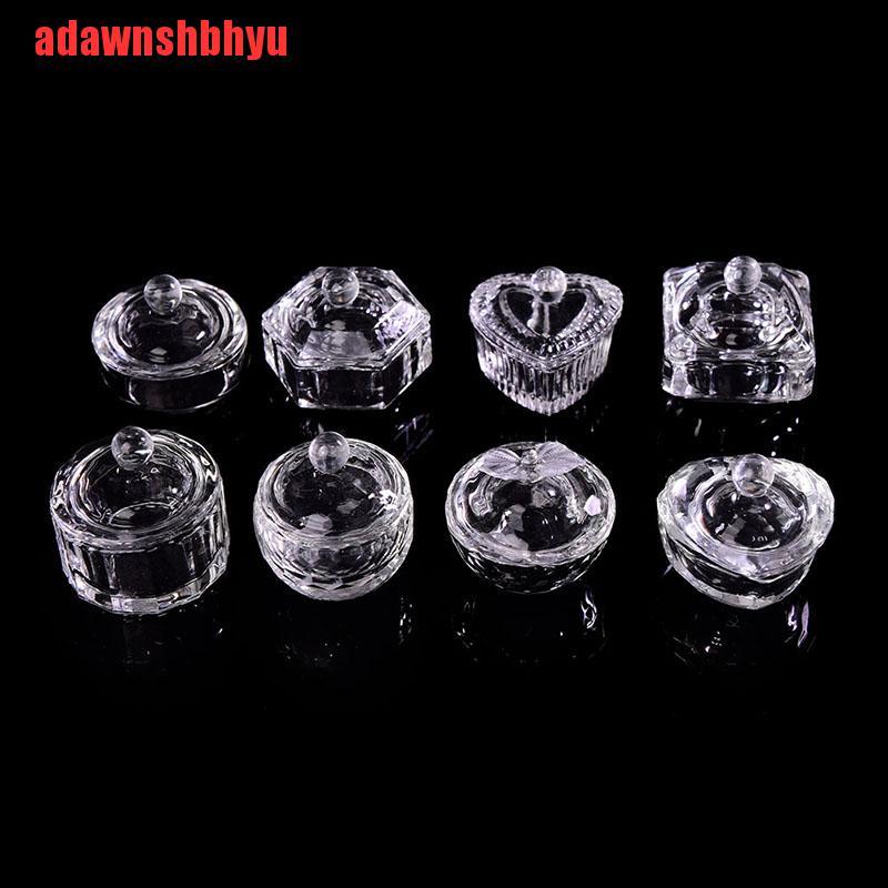 Cốc Thủy Tinh Đựng Dung Dịch Làm Móng Nghệ Thuật Giá Đỡ