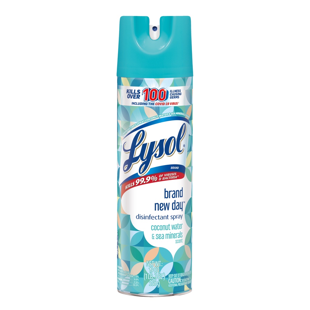 Chai xịt Lysol khử trùng và diệt 99.9 % vi khuẩn (nhiều mùi hương lựa chọn) - 538gr