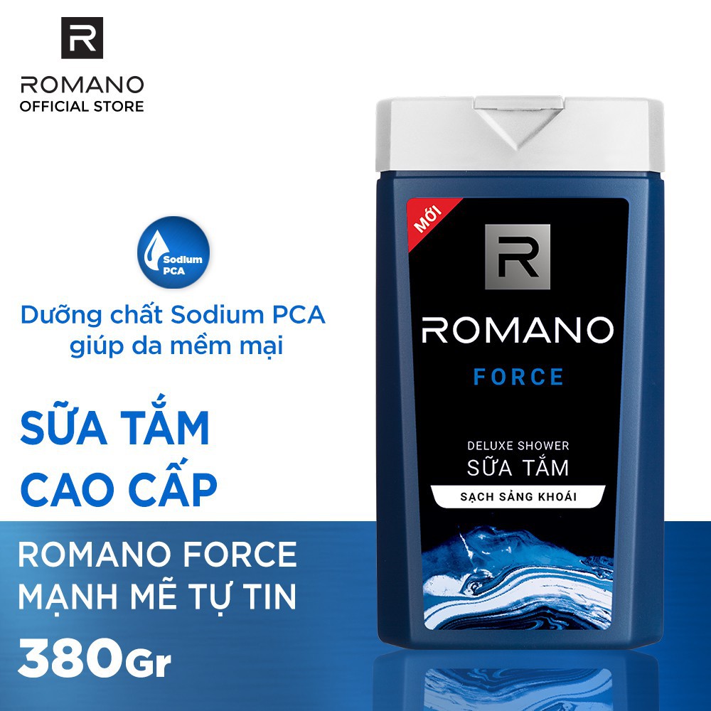 Sữa tắm cao cấp Romano Force hương nước hoa 380g