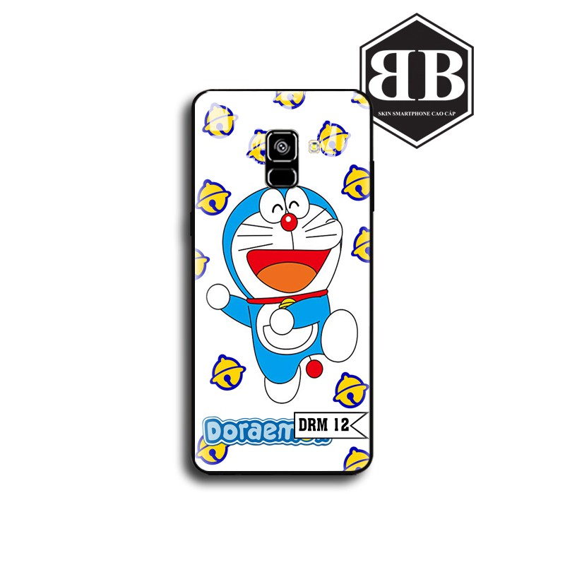 Ốp lưng kính cường lực SAMSUNG A5 2018 A8 2018 / A6 2018 / A6 PLUS A6+ / A8 PLUS A8+ hình doraemon