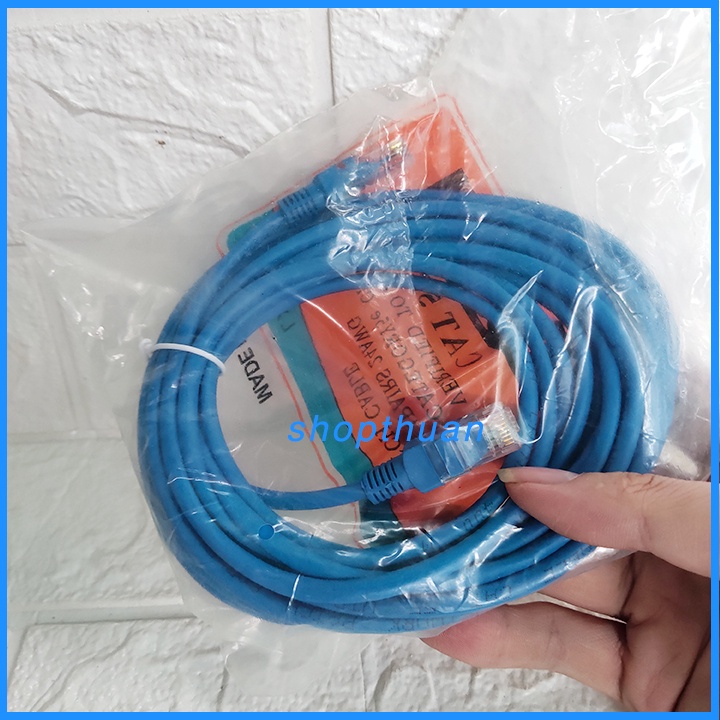 Cáp mạng LAN bấm sẵn 2 đầu RJ45 dài 5 mét - Cáp internet