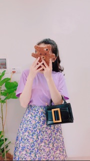 Set áo phông chân váy hoa