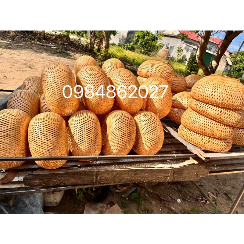 Đèn mây tre, đèn bí 1 lớp