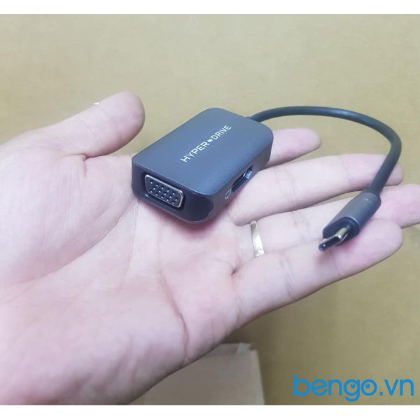 Cổng chuyển HyperDrive 2 in 1 USB-C qua HDMI/VGA 4K - HD-C2HV