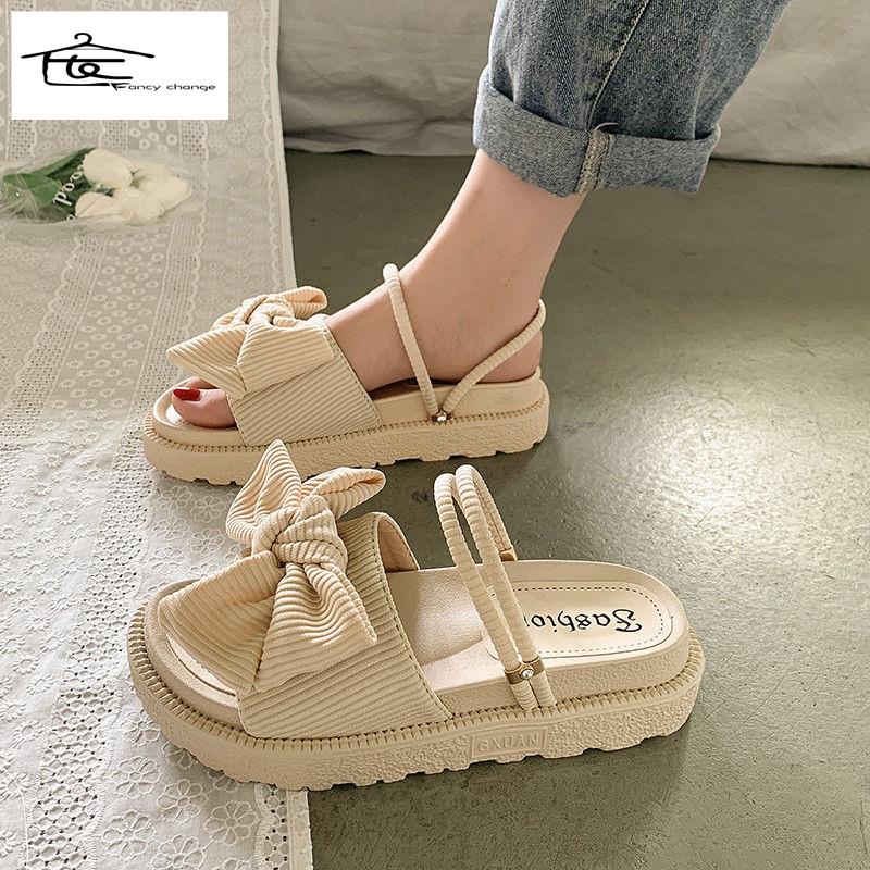 Sandal hai quai đế dày thời trang mùa hè dành cho bạn nữ 2022