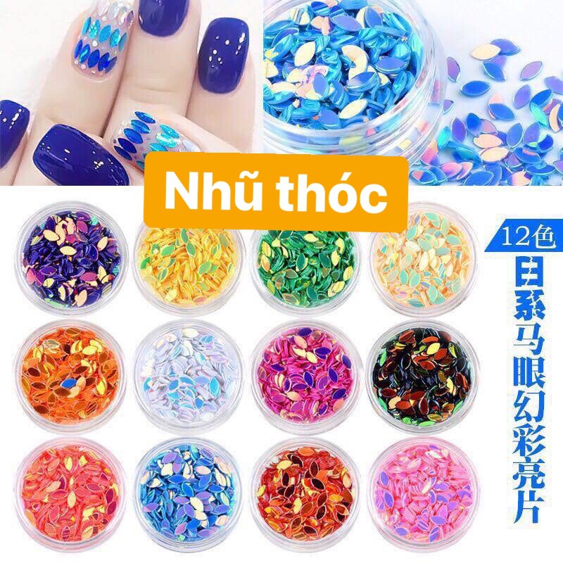 Nhũ thóc trang trí đính móng