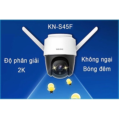 CAMERA IP WIFI PTZ KBONE KN-S45F FULL COLOR 4MP, BAN ĐÊM CÓ MÀU, ĐÀM THOẠI 2 CHIỀU, BH CHÍNH HÃNG