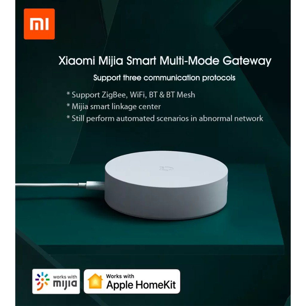 Xiaomi Mijia Gateway 3 Multi-Mode With Apple Homekit Bluetooth Mesh Hub Zigbee 3.0 Homekit Ver ZNDMWG03LM