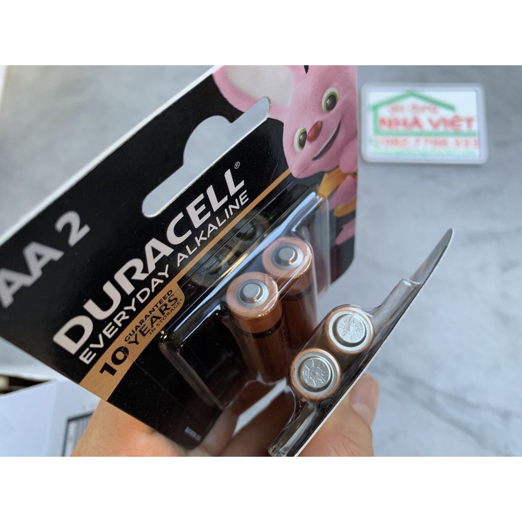 Vỉ 2 pin tiểu Duracell Everyday Alkaline AA LR6 MN1500 1.5V chính hãng