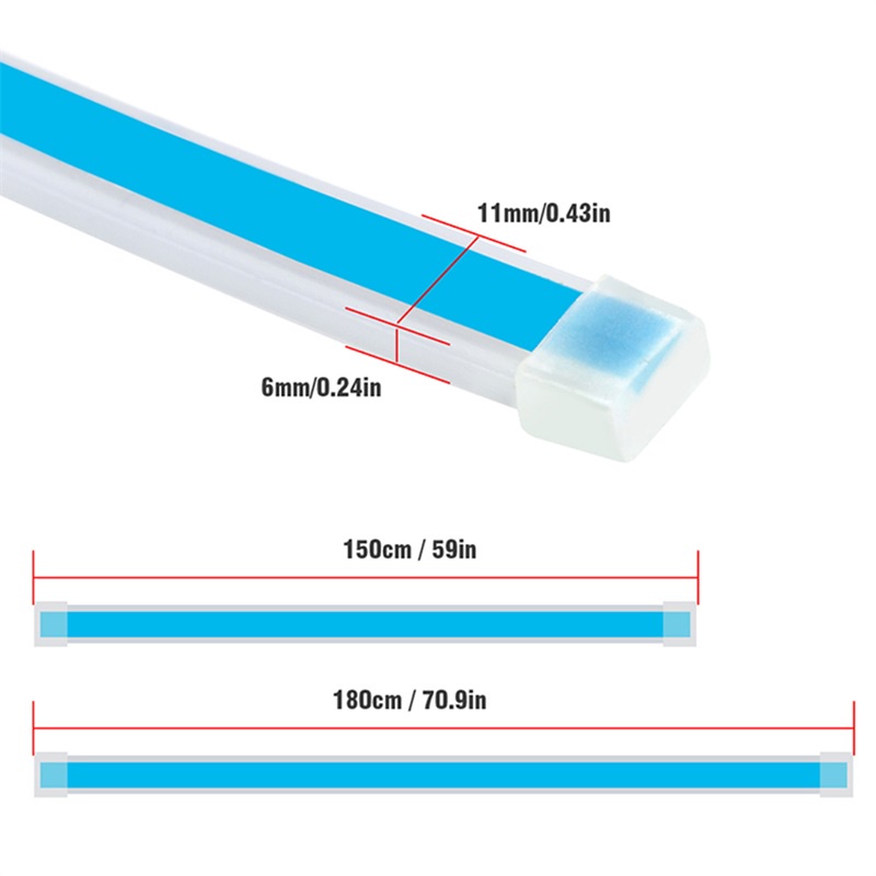 Dải Đèn LED 12V Chống Thấm Nước Linh Hoạt Trang Trí Mui Xe Hơi