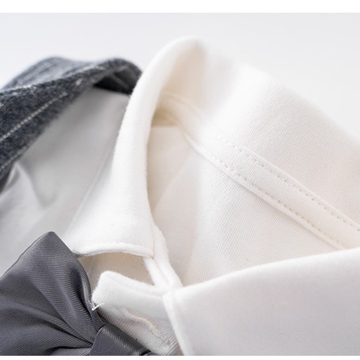 Sét bộ công tử vest 3 chi tiết kèm nơ dành cho bé trai 3-36m