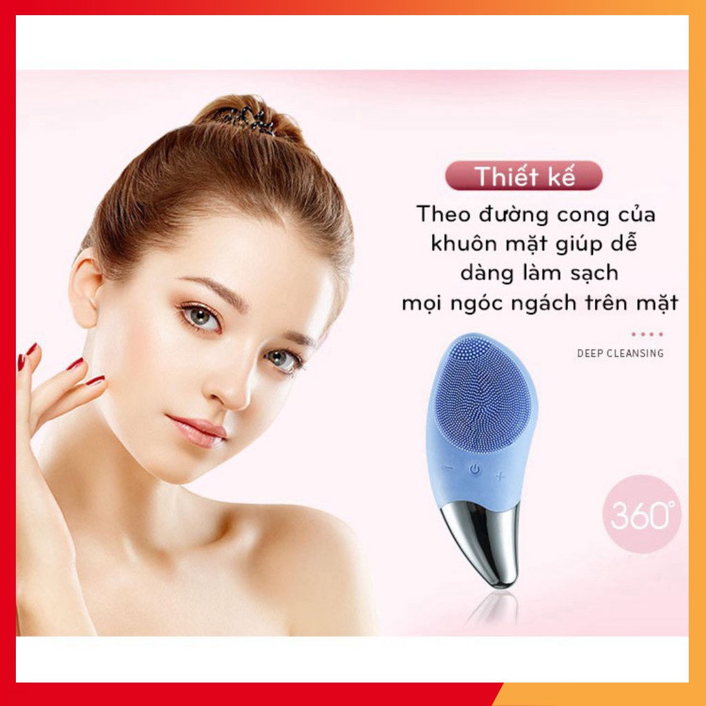 Máy rửa mặt sóng siêu âm tiện dụng - Máy Rửa Mặt Chính Hãng SONIC FACIAL CLEANSING STANDARD