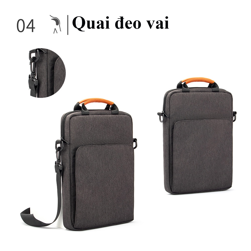Túi chống sốc Laptop Macbook quai chéo Gọn Nhẹ dành cho máy 13 inch chính hãng Maple Store