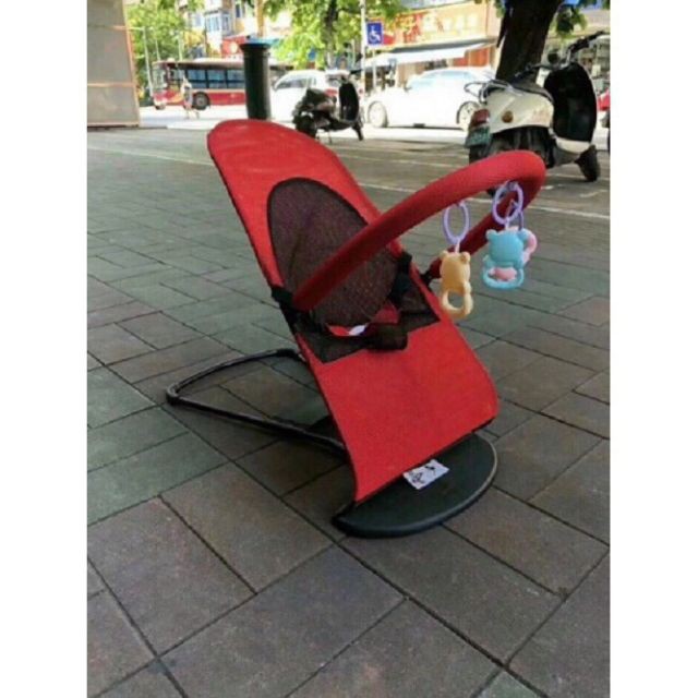 Ghế rung ghế nhún đa năng chân chữ A cho bé tặng kèm thú treo + gối đầu