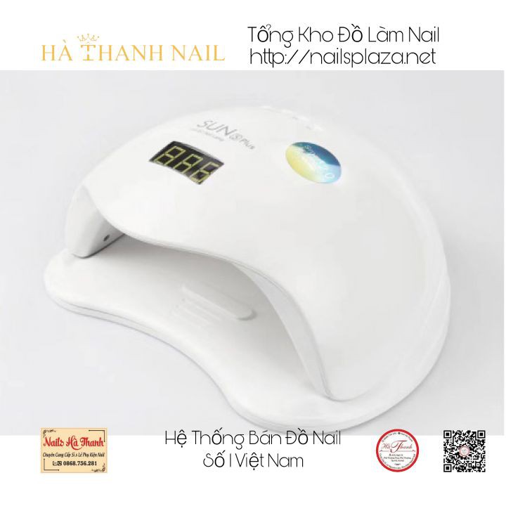 [ Bảo Hành 6 Tháng ] Máy Hơ Gel Sun5plus Tem Xanh UV Led 48w 36 Bóng