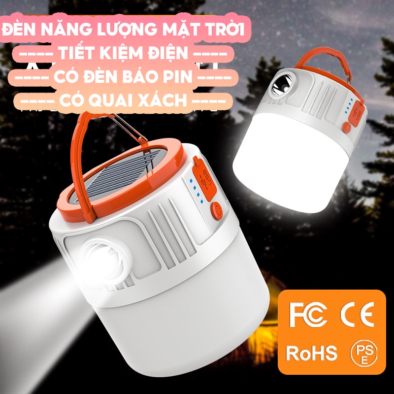 Đèn Treo Dã Ngoại Tích Điện Tặng Kèm Remote Điều Khiển Từ Xa 24led Pin Siêu Trâu Có Quai Xách Quai Treo Tiện Lợi DZ-096