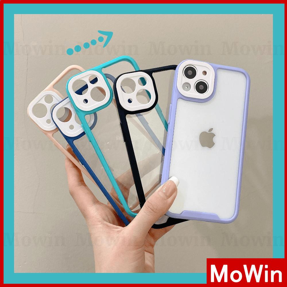 Ốp điện thoại acrylic cứng 2 trong 1 trong suốt bảo vệ camera thích hợp cho cho iPhone 13 12 11 Pro Max 7 Plus XR XS MAX