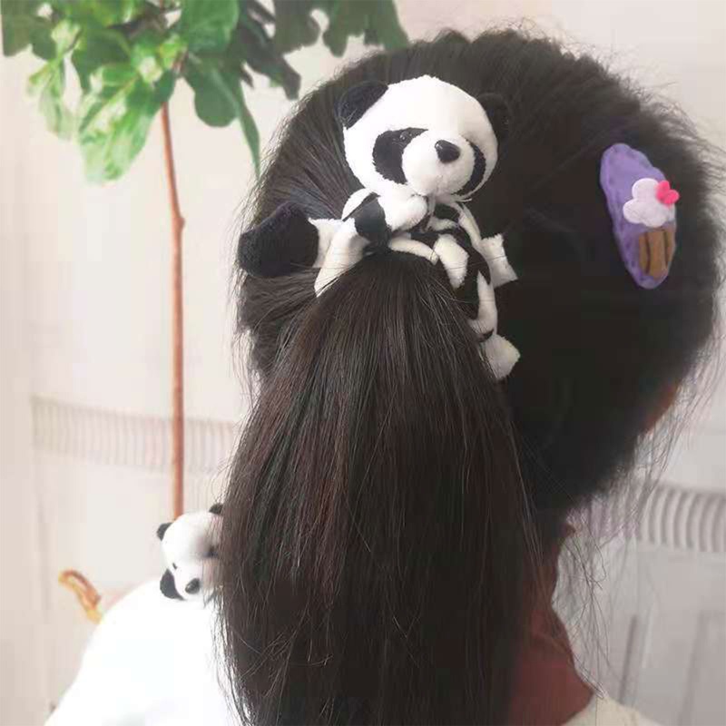 Dây Buộc Tóc Đuôi Ngựa Co Giãn Hình Thú 3D Dễ Thương