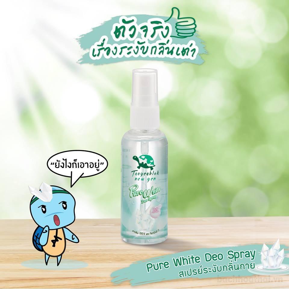 Khử mùi dạng xịt Taoyeablok New Gen Pure White Deo Spray Thái Lan