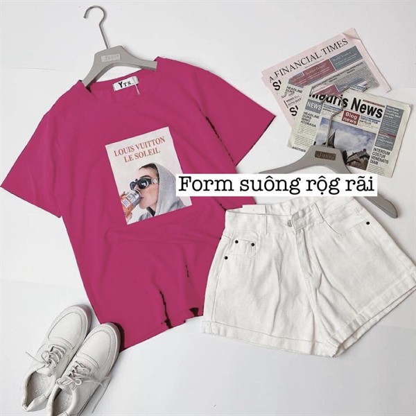 Áo phông hồng 1603AP