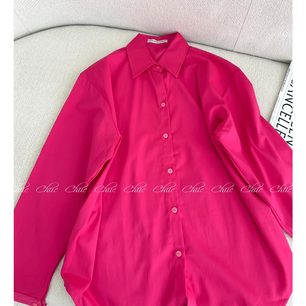 Áo sơ mi Hồng Hot Trend