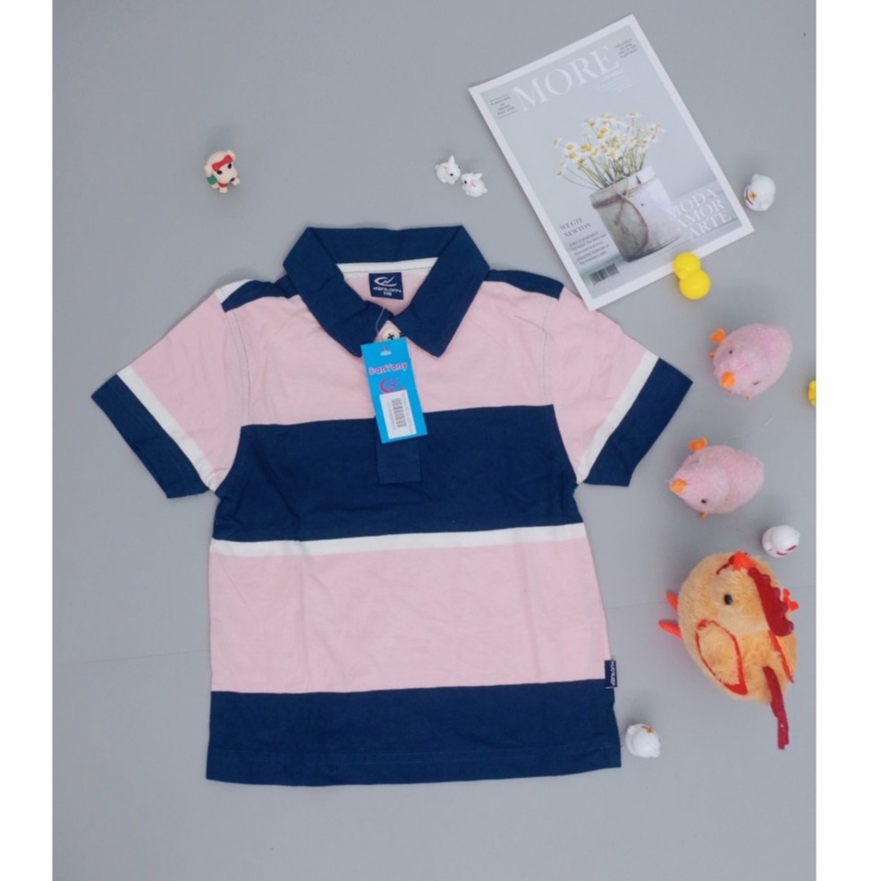 Combo 2 áo polo bé trai bé gái DANTONY  13-30kg, áo phông có cổ bé trai đi học đi chơi