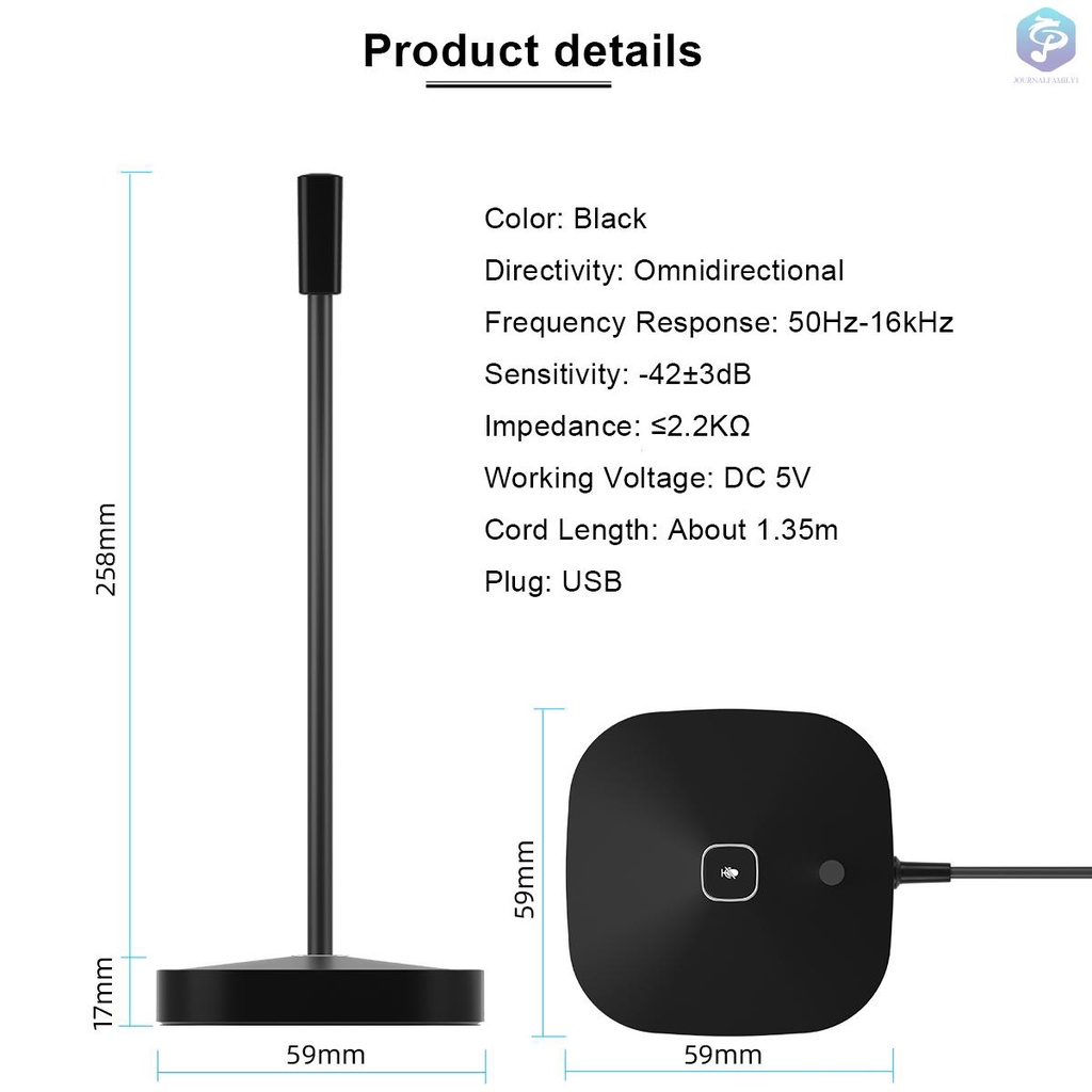 Micro Để Bàn Có Dây Usb Xoay 360 Độ Có Thể Điều Chỉnh Không Gây Tiếng Ồn | BigBuy360 - bigbuy360.vn