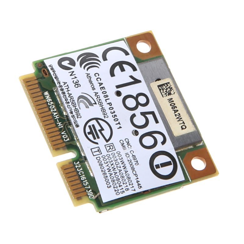 Thẻ mạng wifi không dây 2.4ghz 5ghz WLAN Minipci-E Linux Hackintosh Win10