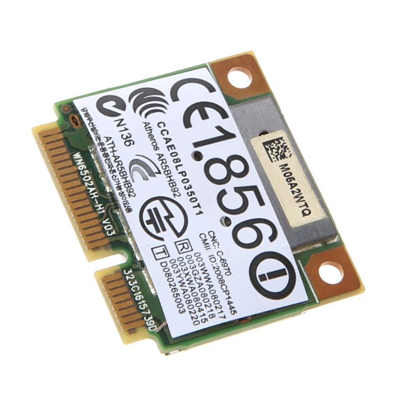 Linh kiện Atheros AR9280 2.4ghz 5ghz WLAN Minipci-express AR5BHB92 cho Linux Hackintosh Win10 Wireless