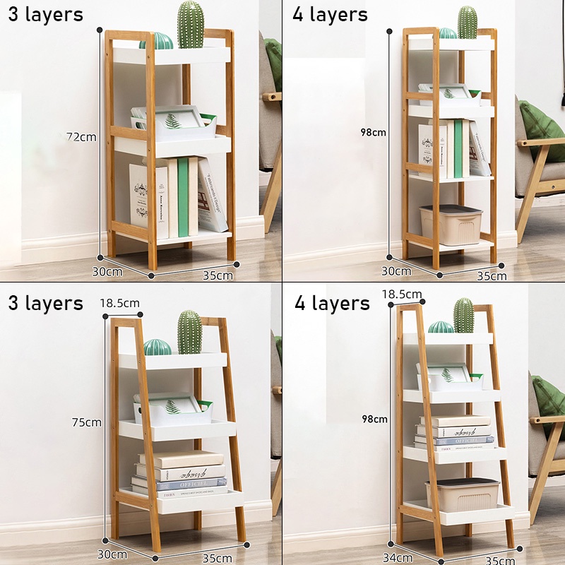 Nafenai Giá đỡ bằng gỗ nguyên khối nhiều lớp từ sàn đến trần đơn giản