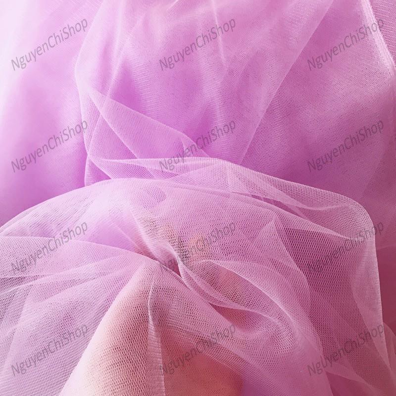 ⚡Sỉ tận gốc⚡ Vải voan lưới tutu nhiều màu loại mềm chất dày đẹp không nhũ