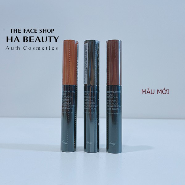 Mascara lông mày chống lem chống nước lâu trôi tông nâu trẻ trung The Face Shop Brow Lasting Proof Browcara Mascara 6.5g