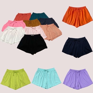 [Bigsize 40-80kg] Quần đùi nữ thun cotton xuất dư màu trơn - THUNTRON