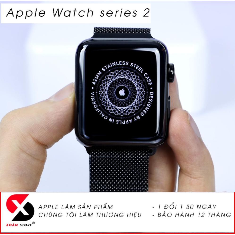 Đồng hồ Apple Watch Series 2 THÉP đẹp 99% nguyên bản BH 12 tháng 1 đổi 1 không sửa