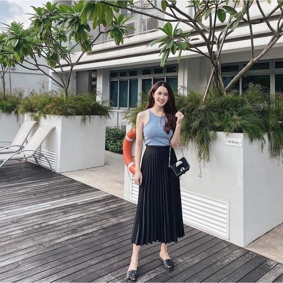 váy nữ ngắn sếp li mới [ HAYI SHOP ] chất vải đẹp thiết kế phong cách, váy nữ | BigBuy360 - bigbuy360.vn
