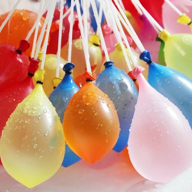Bóng nước, Bóng bay nước 111 quả, Bóng nước chùm, Bong bóng nước, Bóng nước được lắp sẵn vào 3 chùm và 1 đầu nối vòi nc