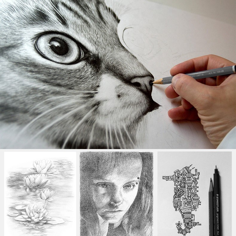 Bút Chì Than Staedtler Mars Lumograph Charcoal