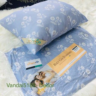 Combo 2 Ruột gối hơi cao cấp EVIKO mẫu hoa trà