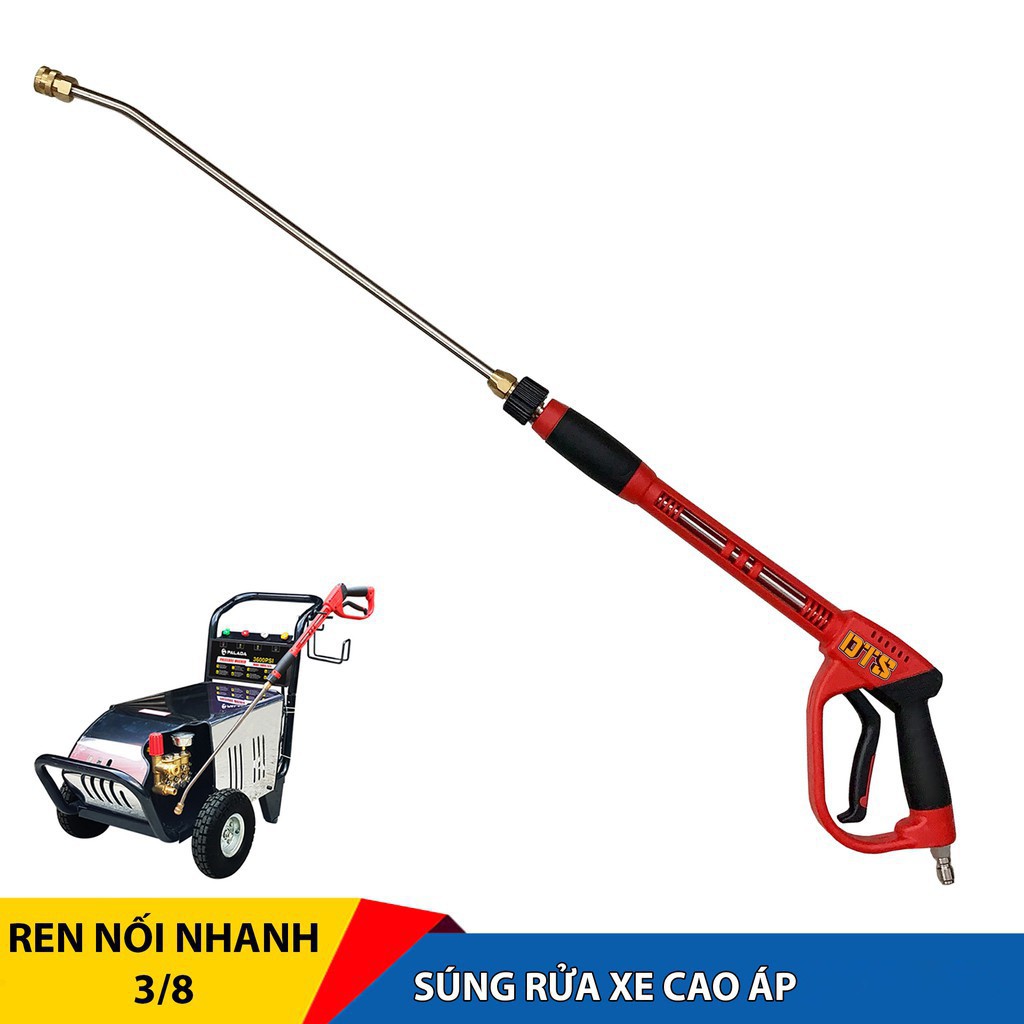 Thanh nối cong, Ống nối uốn cong 30, 90 độ,chữ U  kiêm béc phun gắn súng xịt rửa áp lực cao- Ren nối nhanh 1/4 inch