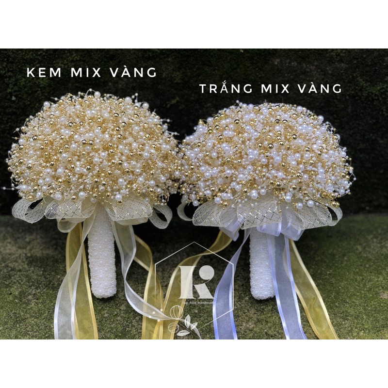 Nguyên liệu - thành phẩm - hoa cưới cô dâu - hoa cầm tay cô dâu
