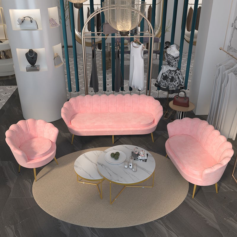 bán trước đẹp trai✖Nordic Light Luxury Sofa đơn Cửa hàng Quần áo Phòng khách Lười ngủ Lazy Căn hộ nhỏ Net Red