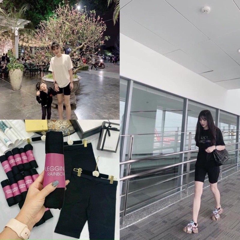 Quần Legging đùi nâng mông cạp cao siêu co dãn, Quần Legging đùi nữ thể thao | BigBuy360 - bigbuy360.vn